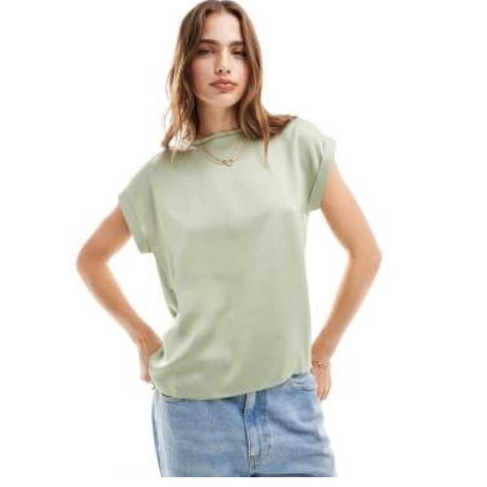 VILA Sage Green Short Sleeve Tee
